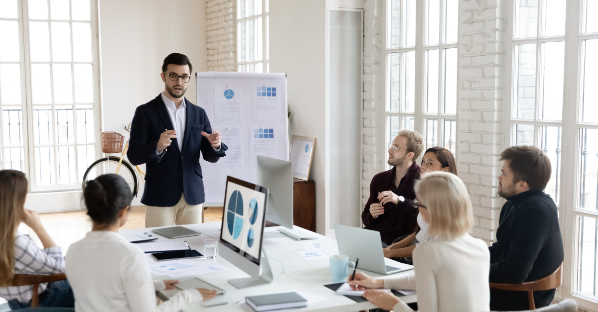 Private equity professionals reviewing organizational assessment data and leadership metrics 